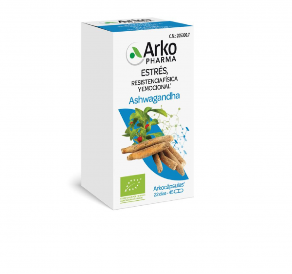 ARKOCAPSULAS ASHWAGANDHA BIO  45 CAPSULAS